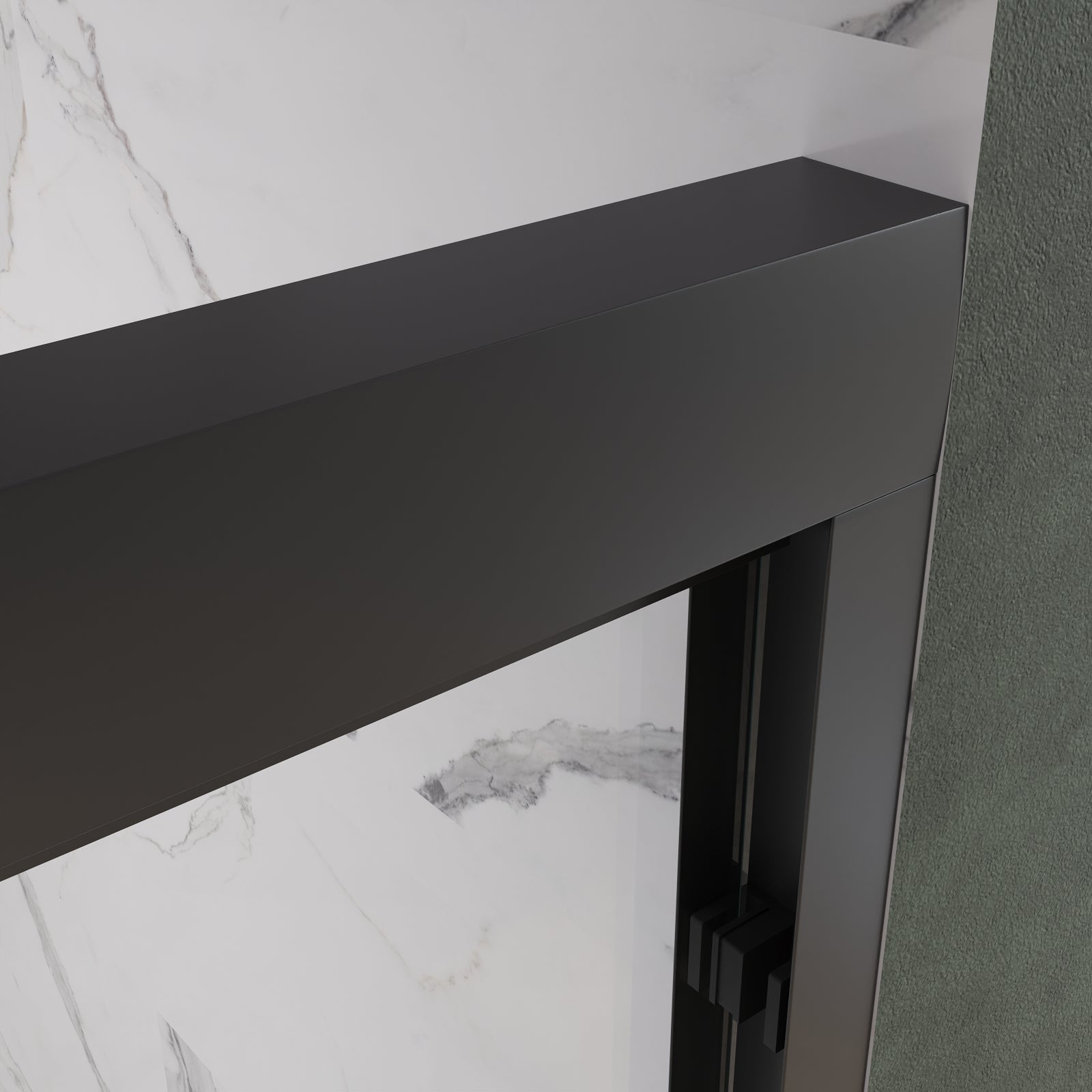 Fusion Framed Double Sliding Shower Door with 5/16" Clear Tempered Glass