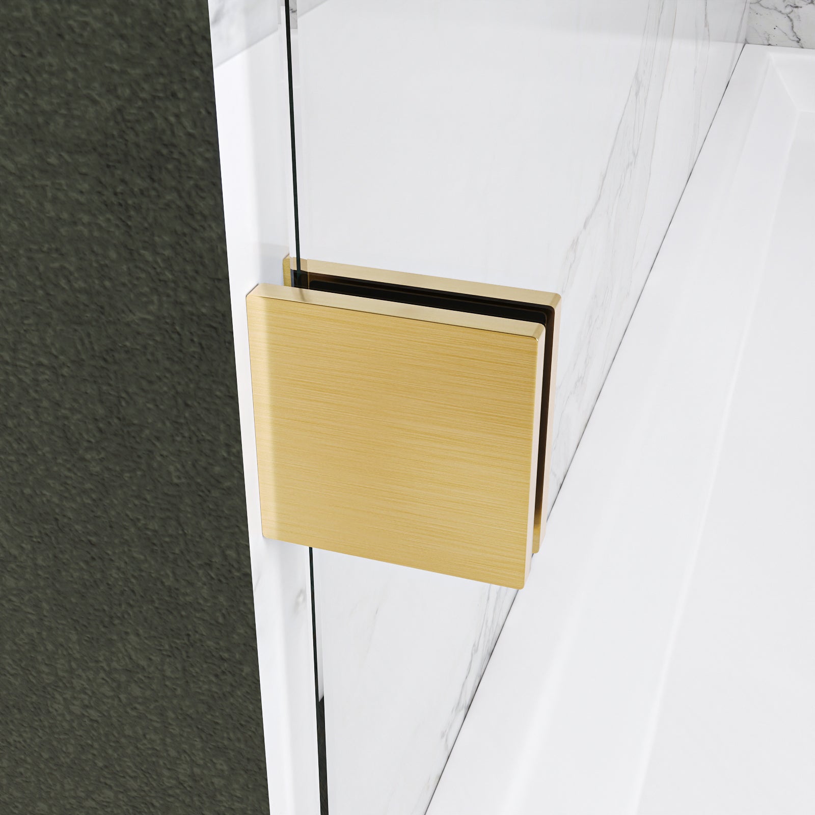 Oceana Frameless Single Sliding Shower Door with 3/8" Clear Tempered Glass