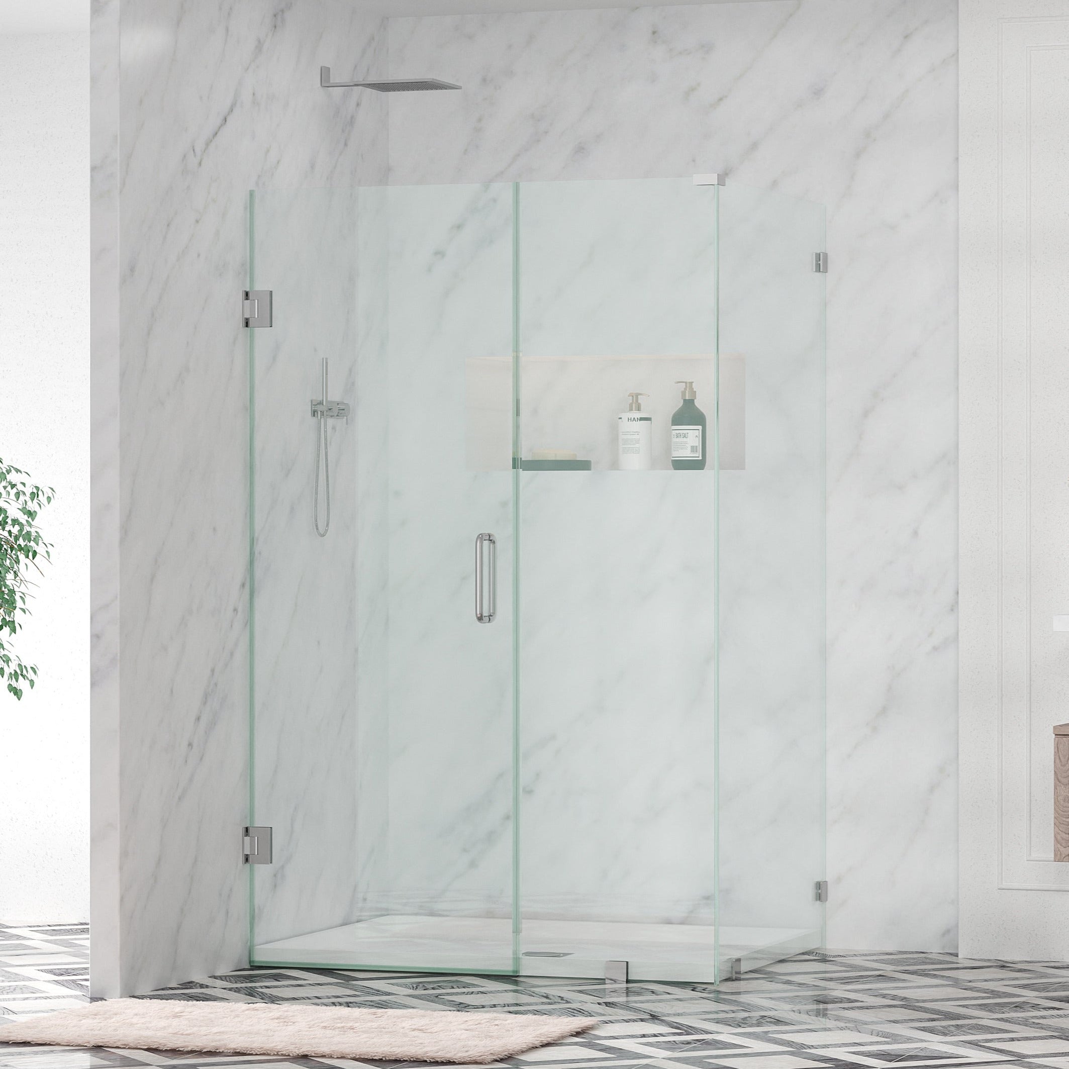 Vireli - Supreme Edition - Frameless Hinged Shower Door