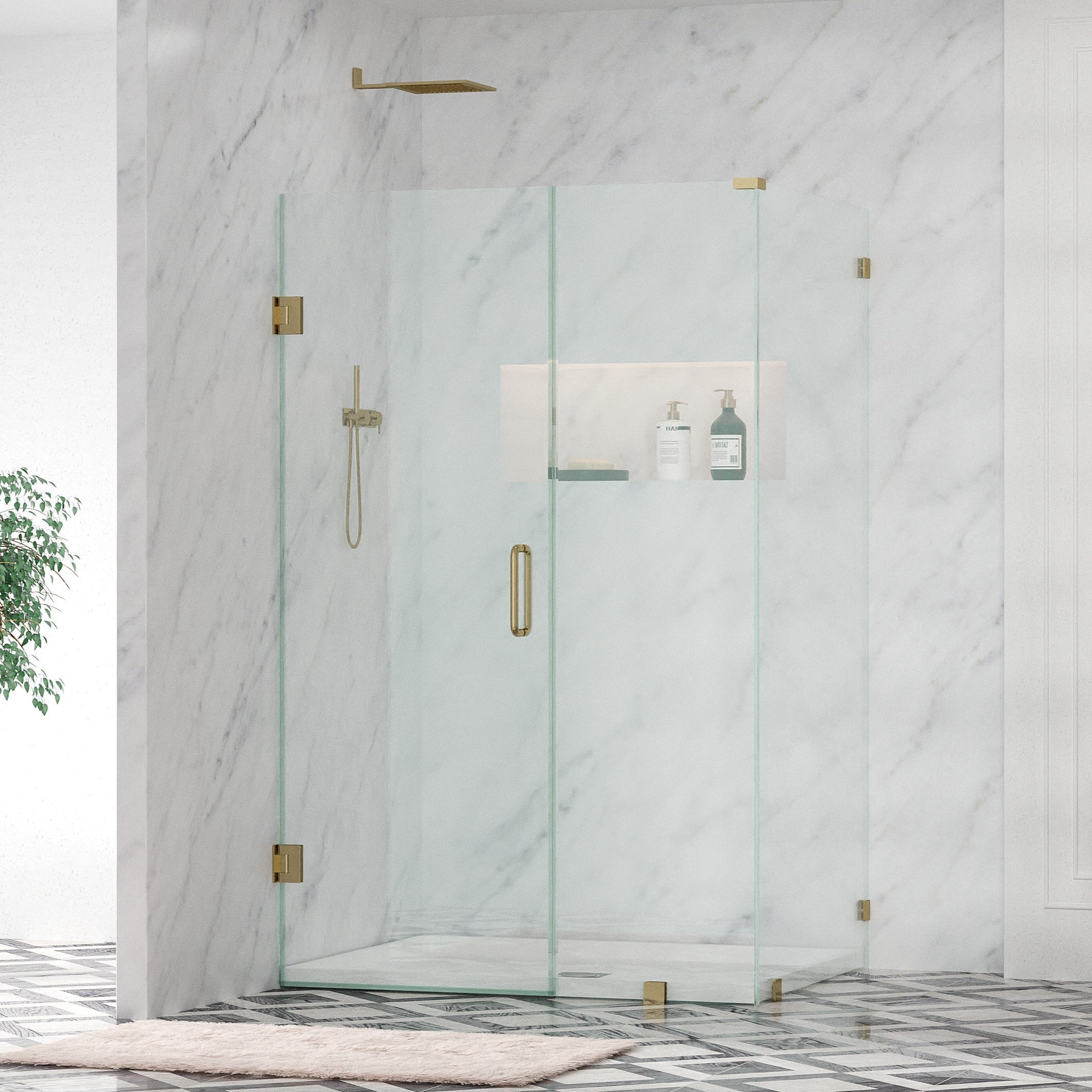 Vireli - Supreme Edition - Frameless Hinged Shower Door